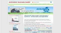 Desktop Screenshot of airklimax.de