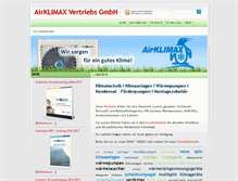 Tablet Screenshot of airklimax.de
